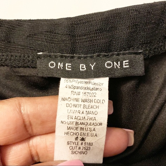 Two piece sheer black pants with tube top - Picture 8 of 9